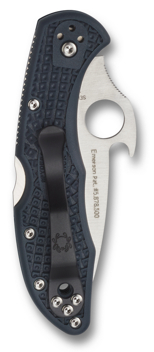 Spyderco Knives™ Delica 4 Lockback C11PGYW Gray Fiberglass Reinforced Nylon VG-10 Stainless Steel Pocket Knife