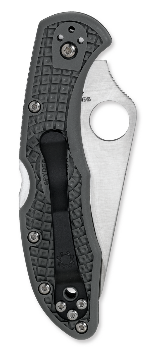 Spyderco Knives™ Delica 4 Lockback C11PSFG Foliage Green Fiberglass Reinforced Nylon VG-10 Stainless Steel Pocket Knife