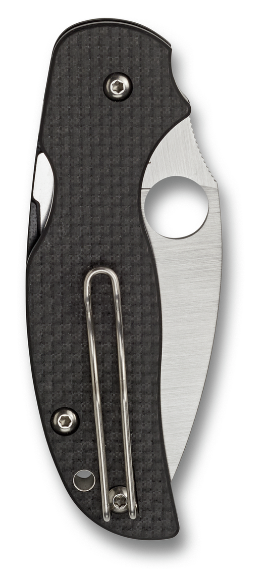 Spyderco Knives™ Sage 5 Liner Lock C123CFPCL Carbon Fiber and Black G-10 CPM S30V Stainless Steel Pocket Knife