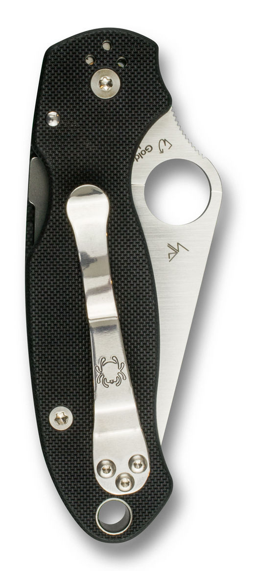 Spyderco Knives™ Para 3 Compression Liner Lock C223GS Black G-10 CPM S45VN Stainless Steel Pocket Knife