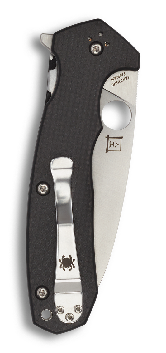 Spyderco Knivesโข Amalgam Compression Liner Lock C234CFP Carbon Fiber and G-10 Laminate CPM S30V Stainless Steel Pocket Knife