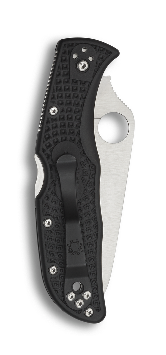 Spyderco Knives™ Endela Lockback C243PBK Black Fiberglass-Reinforced-Nylon VG-10 Stainless Steel Pocket Knife