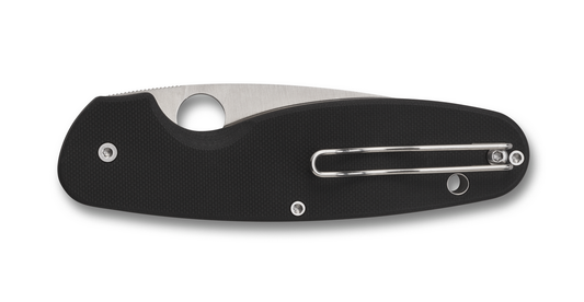 Spyderco Knives™ Emphasis Liner Lock C245GPS Black G-10 8Cr13MoV Stainless Steel Pocket Knife