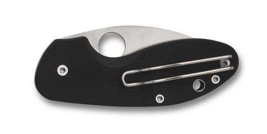 Spyderco Knivesโข Insistent Liner Lock C246GPS Black G-10 8Cr13MoV Stainless Steel Pocket Knife