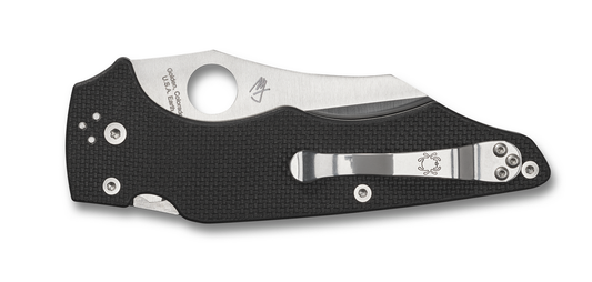 Spyderco Knives™ Yojumbo Compression Liner Lock C253GP Black G-10 CPM S30V Stainless Steel Pocket Knife