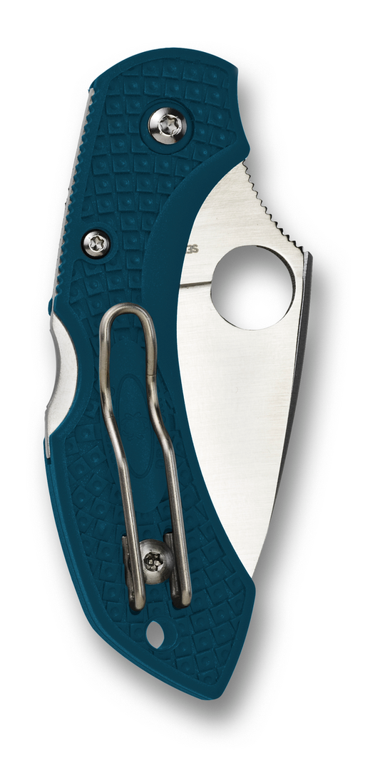 Spyderco Knives™ Dragonfly 2 Lockback C28FP2K390 Blue Fiberglass Reinforced Nylon K390 Microclean Carbon Steel Pocket Knife