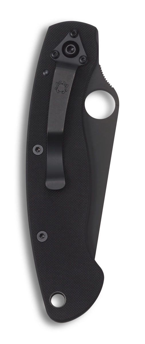 Spyderco Knives™ Service Liner Lock C36GPBK Black G-10 CPM S30V Stainless Steel Pocket Knife