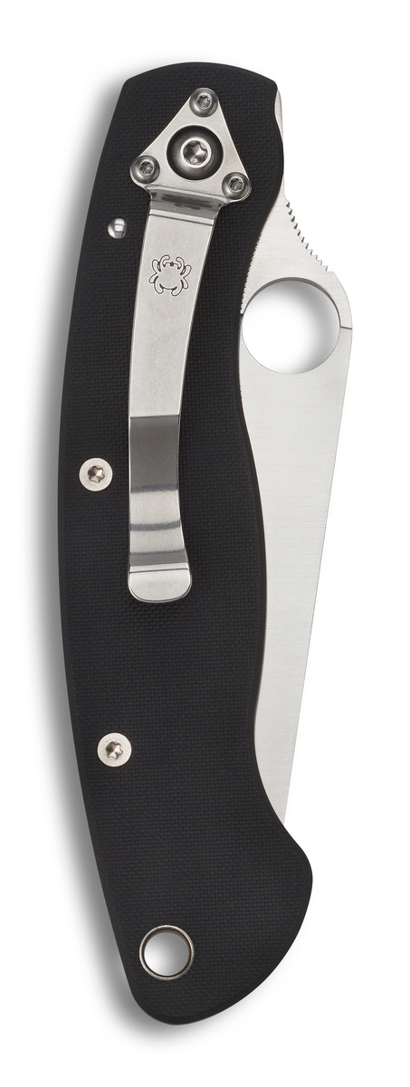 Spyderco Knives™ Military Liner Lock C36GPE Black G-10 CPM S30V Stainless Steel Pocket Knife