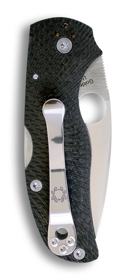 Spyderco Knives™ Native 5 Lockback C41CFFP5 Black Fluted Carbon Fiber CPM S90V Stainless Steel Pocket Knife