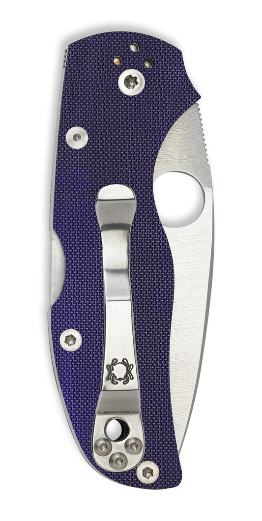 Spyderco Knives™ Native 5 Lockback C41GPDBL5 Midnight Blue G-10 CPM S110V Stainless Steel Pocket Knife