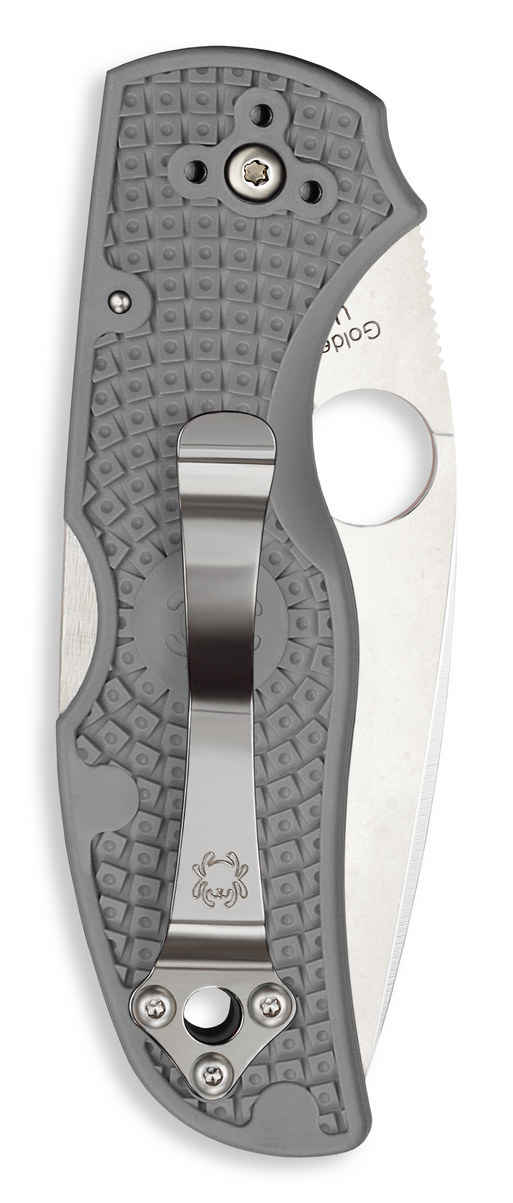 Spyderco Knives™ Native 5 Lockback C41PGY5 Grey Fiberglass Reinforced Nylon Micro-Melt Maxamet Steel Pocket Knife