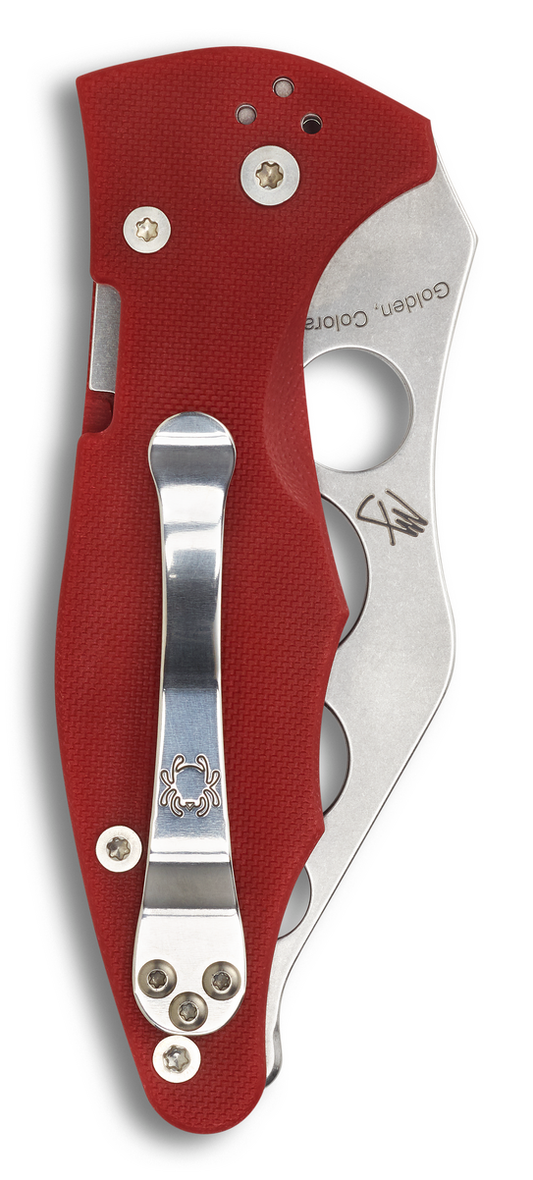 Spyderco Knives™ Yojimbo 2 Compression Liner Lock C85TR2 Red G-10 CTS BD1 Stainless Steel Pocket Knife