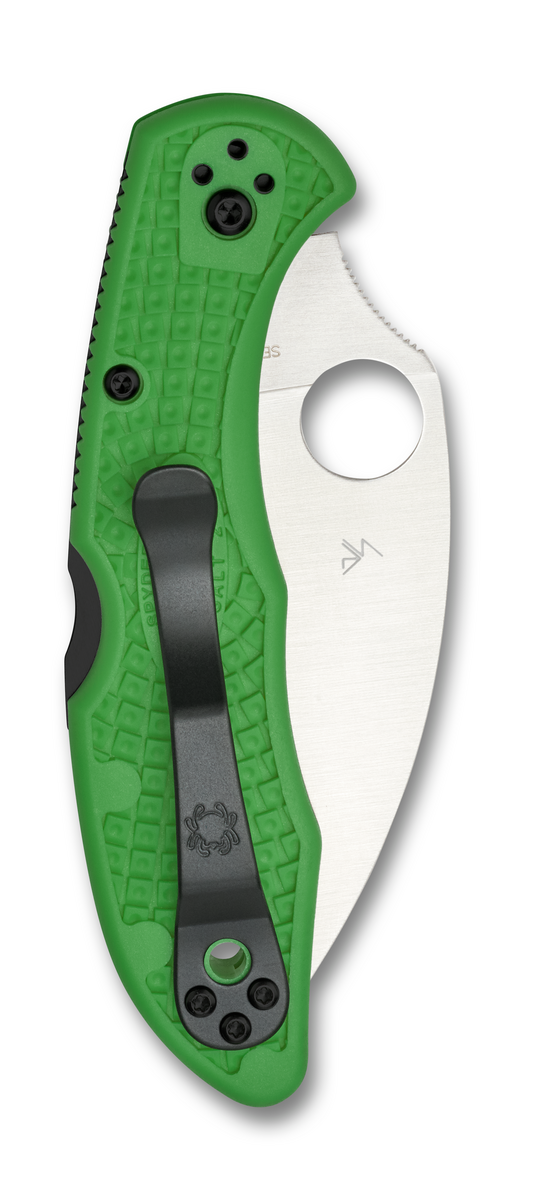 Spyderco Knives™ Salt 2 Lockback C88FPWCGR2 Green Fiberglass Reinforced Nylon LC200N Stainless Steel Pocket Knife