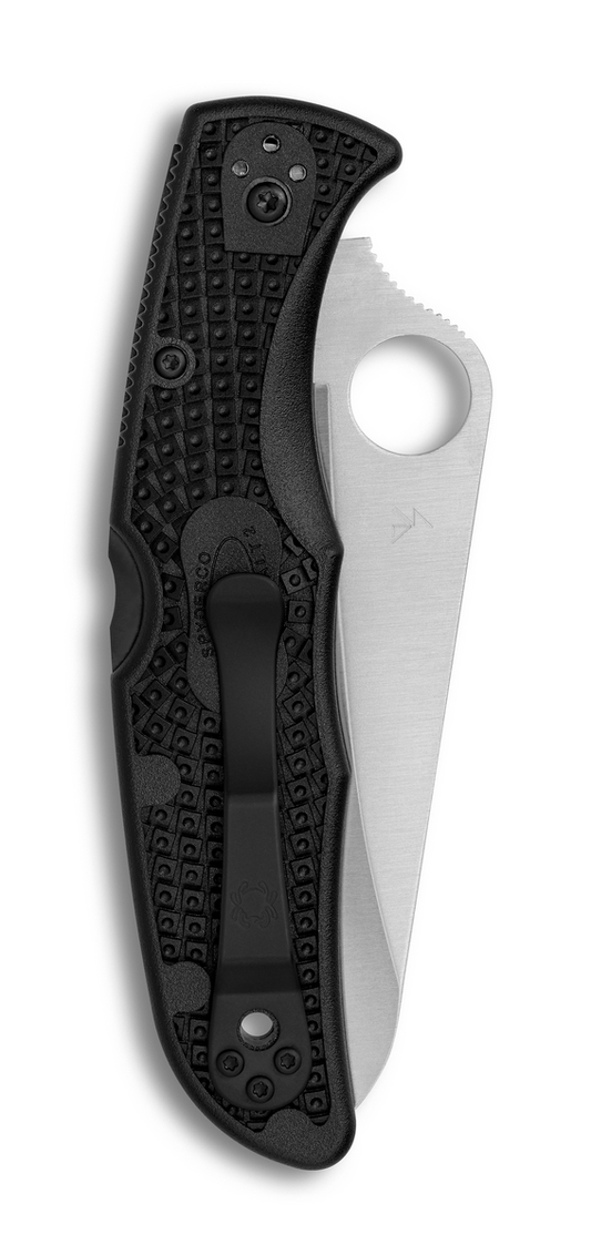 Spyderco Knives™ Pacific Salt 2 Lockback C91PBK2 Black Fiberglass Reinforced Nylon H2 Stainless Steel Pocket Knife