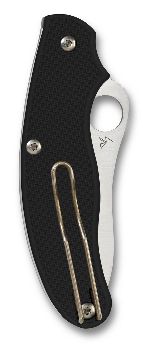 Spyderco Knives™ UK Pen SlipIt C94PBK3 Black Fiberglass Reinforced Nylon CTS BD1N Stainless Steel Pocket Knife