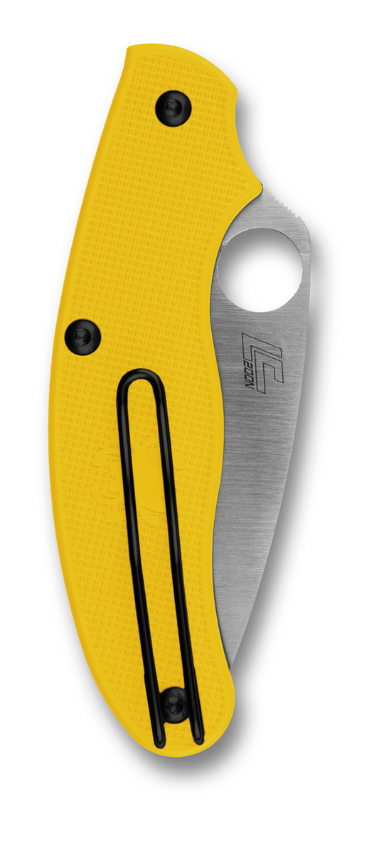 Spyderco Knives™ UK Pen SlipIt C94PYL Yellow Fiberglass Reinforced Nylon LC200N Stainless Steel Pocket Knife