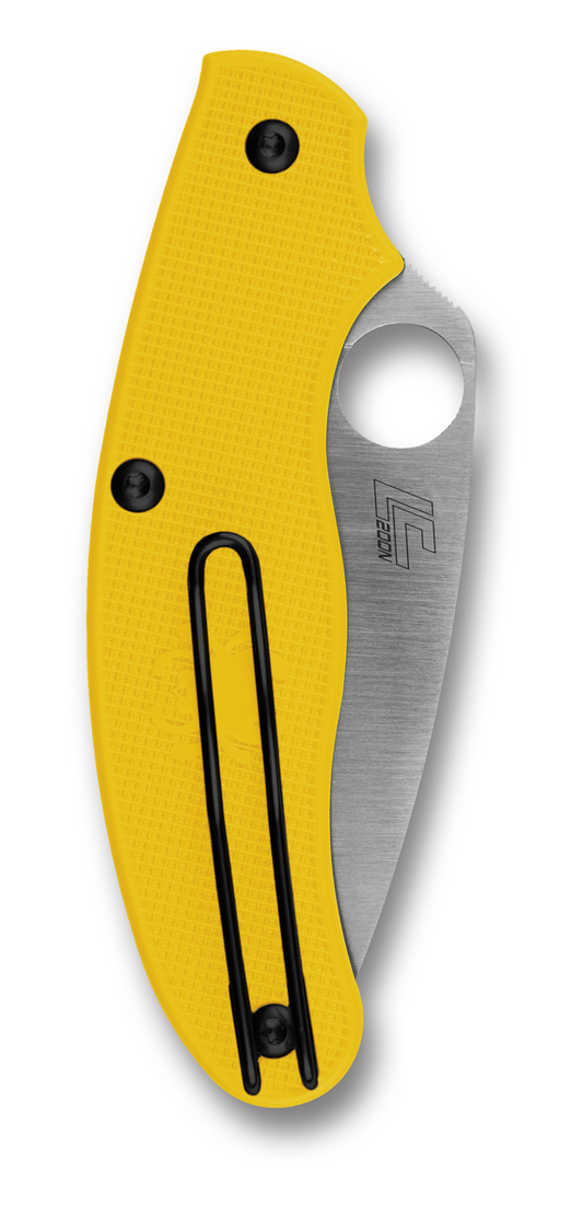 Spyderco Knives™ UK Pen SlipIt C94SYL Yellow Fiberglass Reinforced Nylon LC200N Stainless Steel Pocket Knife