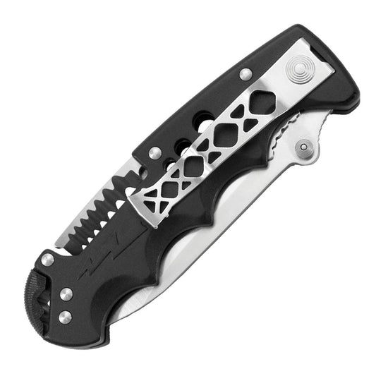 SOG Specialty Knivesโข Kilowatt Liner Lock EL01-CP Black Glass-Reinforced Nylon AUS-8 Stainless Steel Pocket Knife