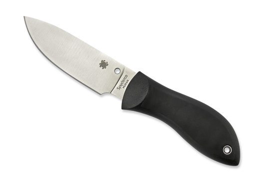 Spyderco Knives™ Moran Fixed Blade FB02P Black Fiberglass Reinforced Nylon VG-10 Stainless Steel Knife