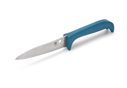Spyderco Knives™ Counter Puppy Kitchen Knife K20PBL Blue Synthetic 7Cr17 Stainless Steel Knife