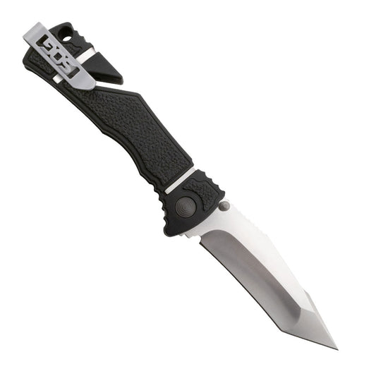 SOG Specialty Knives™ Trident Elite Lever Lock TF103-BX Black Glass-Reinforced Nylon AUS-8 Stainless Steel Pocket Knife