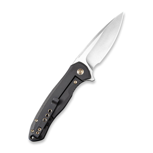 WE Knife Co., Ltd™ Kitefin Frame Lock WE2001G Black 6AL4V Titanium CPM S35VN Stainless Steel Pocket Knife