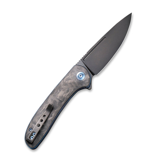 WE Knife Co., Ltd™ Saakshi Liner Lock WE20020C-2 Black Marble Carbon Fiber CPM 20CV Stainless Steel Pocket Knife