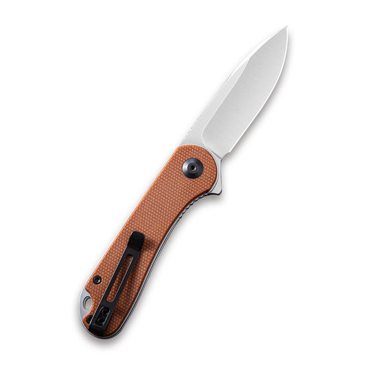 CIVIVI Knives™ Elementum Liner Lock C907M Brown Micarta D2 Stainless Steel Pocket Knife