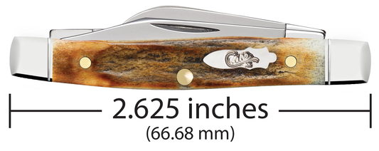 W.R. Case XX Knives Shot Show Small Stockman 10759 Burnt Stag Stainless Pocket Knife