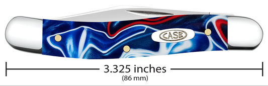 W.R. Case XX Knives Medium Jack 11225 Patriotic Kirinite Stainless Pocket Knife