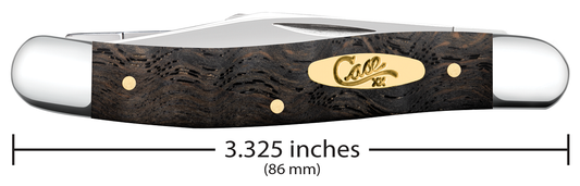 W.R. Case XX Knives Medium Stockman Black Curly Oak Wood 14001 Stainless Steel Pocket Knife