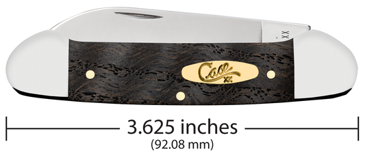 W.R. Case XX Knives Canoe Black Curly Oak Wood 14003 Stainless Steel Pocket Knife