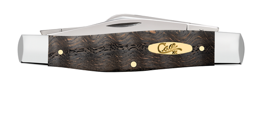 W.R. Case XX Knives Large Stockman 14004 Black Curly Oak Wood Stainless Pocket Knife
