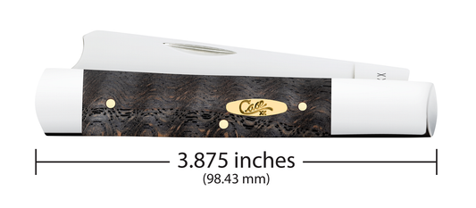W.R. Case XX Knives Razor Jack Smooth Black Curly Oak Wood 14006 Stainless Pocket Knife