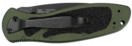 Kershaw Knives™ Blur Liner Lock 1670OLBLK 6061-T6 Aluminum Sandvik 14C28N Stainless Steel Pocket Knife