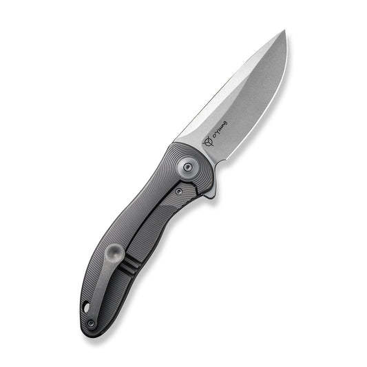WE Knife Co., Ltd™ Synergy2v2 Frame Lock WE18046D-1 Gray 6AL4V Titanium CPM 20CV Stainless Steel Pocket Knife