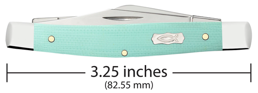W.R. Case XX Knives Medium Stockman Seafoam Green G-10 18102 Stainless Steel Pocket Knife