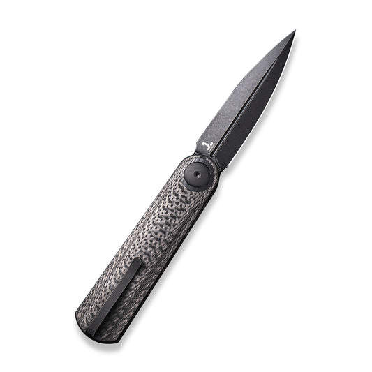 WE Knife Co., Ltd™ Eidolon Liner Lock WE19074B-C Black Twill Carbon Fiber CPM 20CV Stainless Steel Pocket Knife