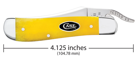 W.R. Case XX Knives Russlock Yellow Bone 20033 Stainless Steel Pocket Knife