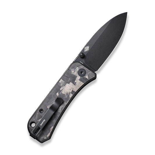 WE Knife Co., Ltd™ Banter Liner Lock WE2004H Black Marble Carbon Fiber CPM S35VN Stainless Steel Pocket Knife