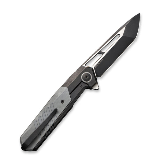 WE Knife Co., Ltd™ Arsenal Frame Lock WE20073-4 Black 6AL4V Titanium and Gray G10 CPM 20CV Stainless Steel Pocket Knife