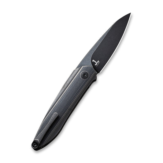 WE Knife Co., Ltd™ Black Void Opus Liner Lock WE2010D Black Twill Carbon Fiber and Black 6AL4V Titanium CPM 20CV Stainless Steel Pocket Knife