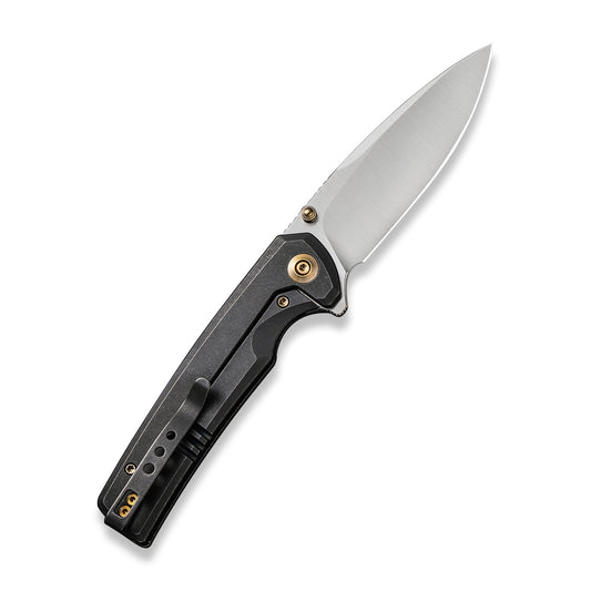 WE Knife Co., Ltd™ Subjugator Frame Lock WE21014C-2 Black 6AL4V Titanium CPM 20CV Stainless Steel Pocket Knife