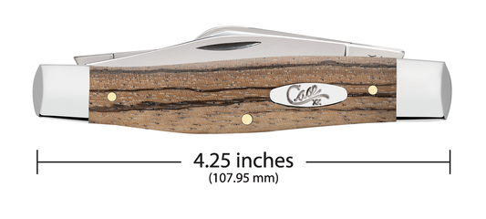 W.R. Case XX Knives Large Stockman Natural Zebra Wood 25145 Stainless Pocket Knife
