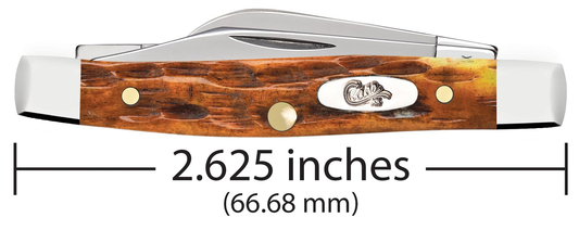 W.R. Case XX Knives Small Stockman Jigged Harvest Orange Bone 66695 Stainless Pocket Knife