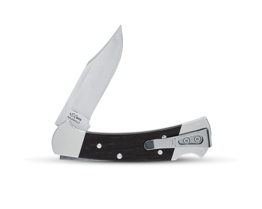 Buck 112 Slim Heritage Elite Lockback 0112BRS20-B Silver Hardwood & Magnacut Stainless Steel Pocket Knife
