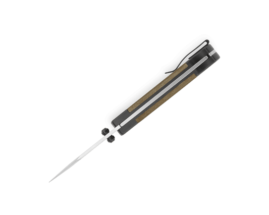 Buck 112 Ranger Sport Lockback 0112GRS5-B OD Green Canvas Micarta and Black Aluminum & S30V Stainless Steel Pocket Knife