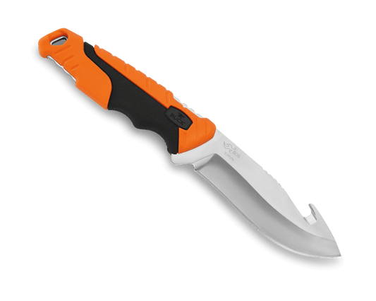 Buck Large Pursuit Guthook 0657ORG-B Orange & Black GFN & S35VN Stainless Steel
