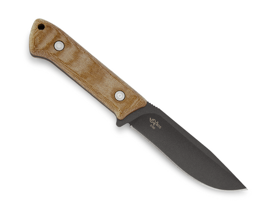 Buck Compadre Camp Fixed Blade 0104BRS1-B Natural Canvas Micarta & 5160 Carbon Steel