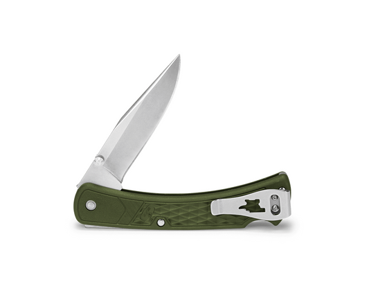 Buck 110 Slim Select Folding Hunter 0110ODS2-B OD Green GFN & 420HC Stainless Steel Pocket Knife